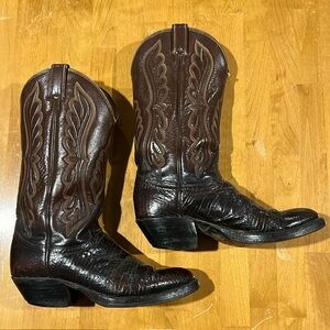 Tony lama boots, worn once. Very good condition